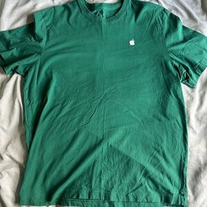 Apple Green Tee with White Logo